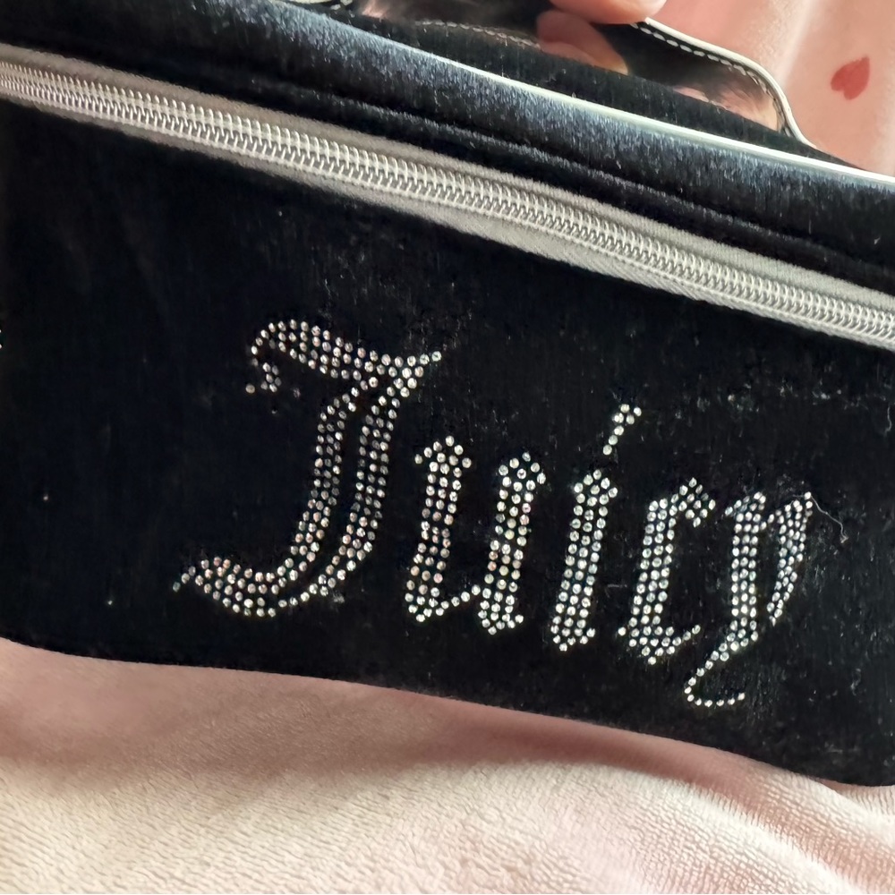 Juicy Couture Black Velvet Makeup Bag